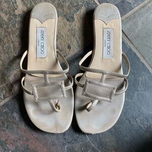 Jimmy Choo silver sandals size 7